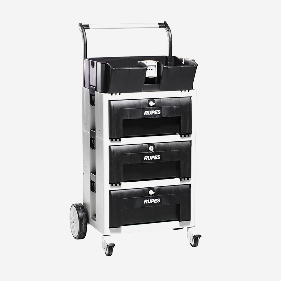 Chariot de polissage RUPES Carrier – 3 tiroirs modulaires