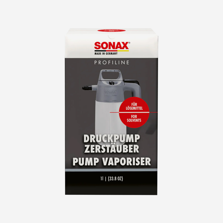 Vaporisateur à pompe SONAX 1L – Compatible solvants